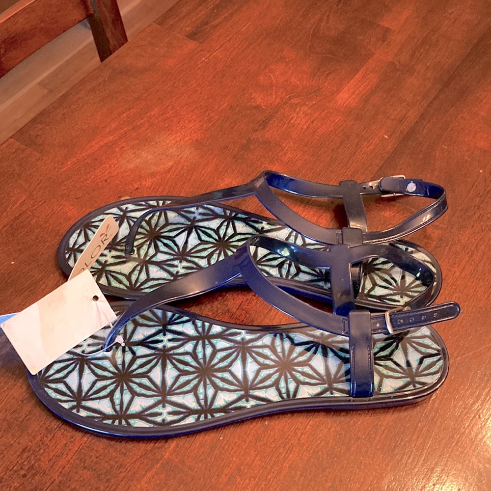 NWT Navy sandals